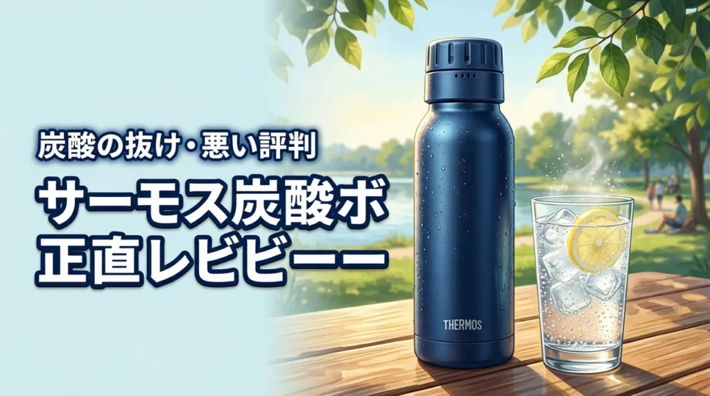 サーモスの炭酸ボトルの口コミは本当？炭酸の抜けにくさや悪い評判を正直にレビュー