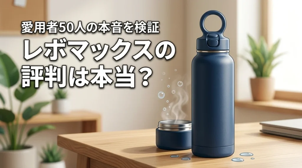 レボマックスの評判は本当？炭酸対応力と液漏れリスクを愛用者50人の口コミから徹底検証