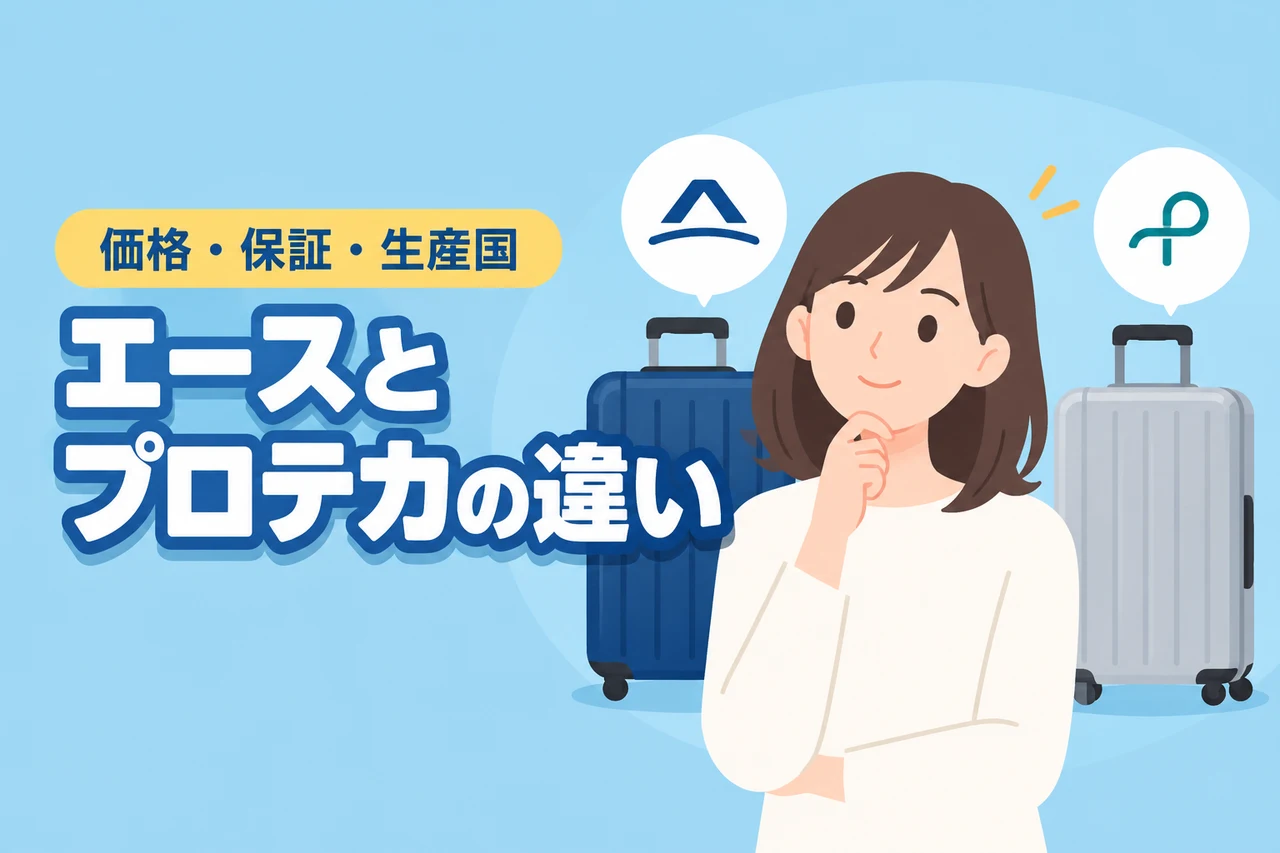 エースとプロテカの違いを3つの視点で比較！価格・保証・生産国を徹底解説（記事のアイキャッチ画像）