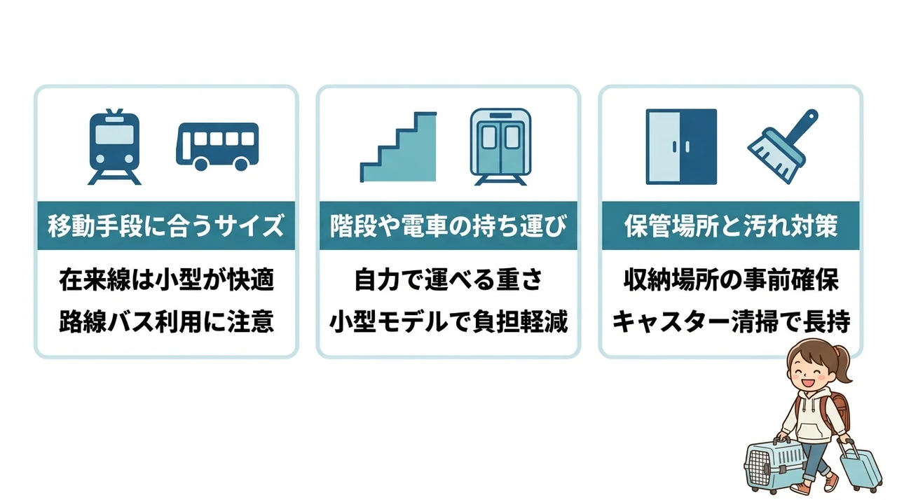 大きすぎたと後悔しないための注意点