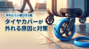 キャリーケースのタイヤカバーが外れる原因と対策!外れにくい選び方3選