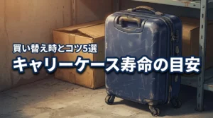キャリーケースの寿命は何年?買い替えサインと長持ちさせる5つのコツ