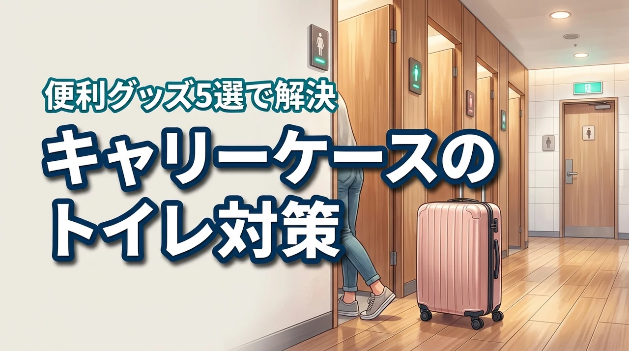 キャリーケースでトイレに行くときどうする?5つの便利グッズで解決