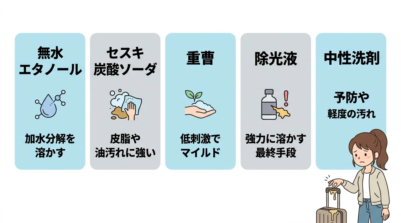 ベタベタを落とす方法と必要な道具