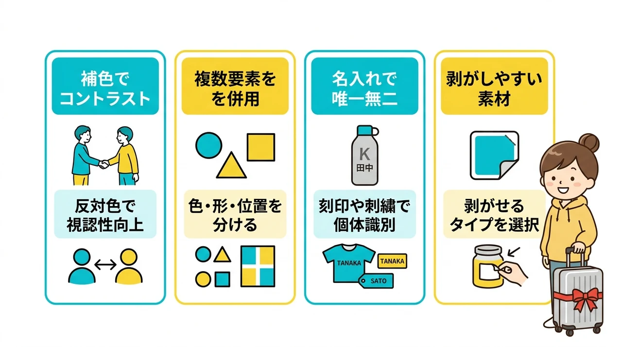 間違い防止に役立つ目印の選び方