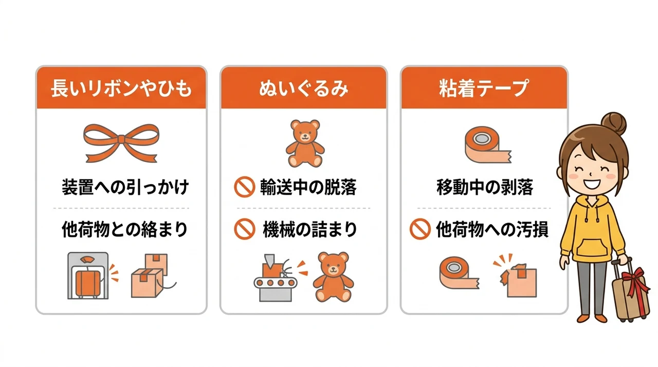 キャリーケースの間違い防止で避けたいNGな目印
