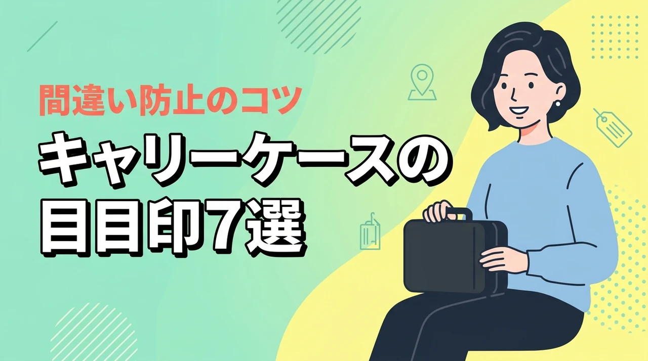 キャリーケースの間違い防止に効く目印7選と選び方のコツ