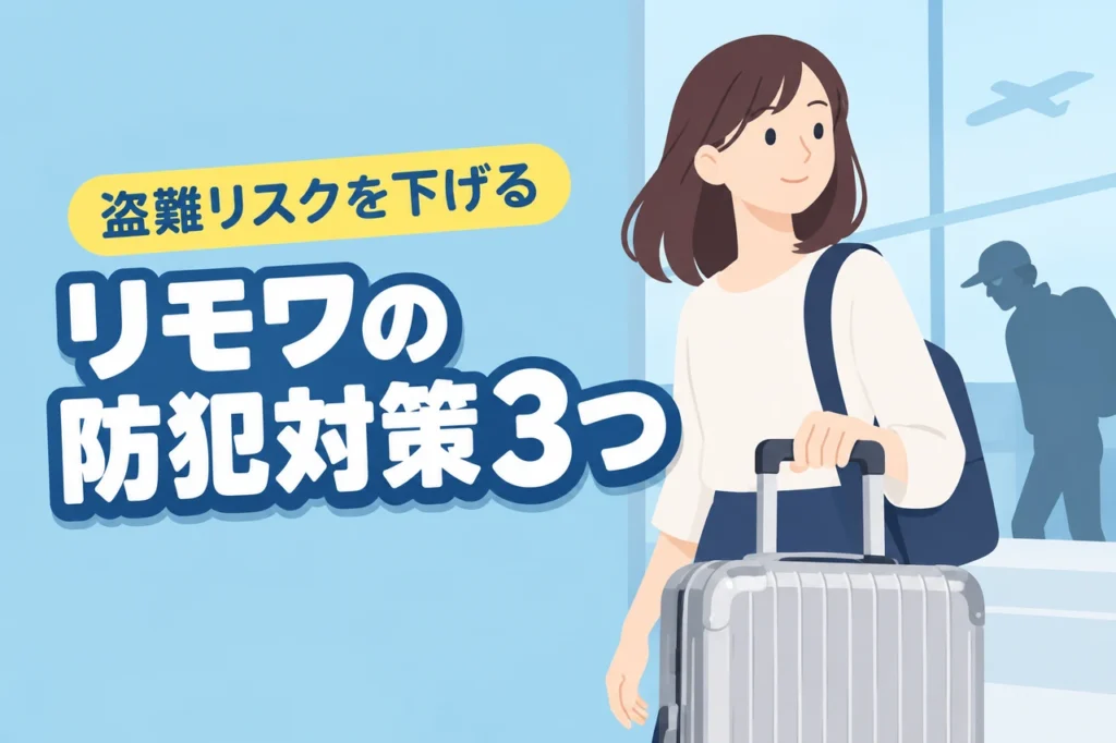 リモワは狙われやすい？盗難リスクを下げる3つの防犯対策（記事のアイキャッチ画像）